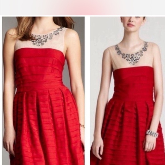 BCBGMAXAZRIA Red Marina Cocktail Dress - Picture 3 of 11